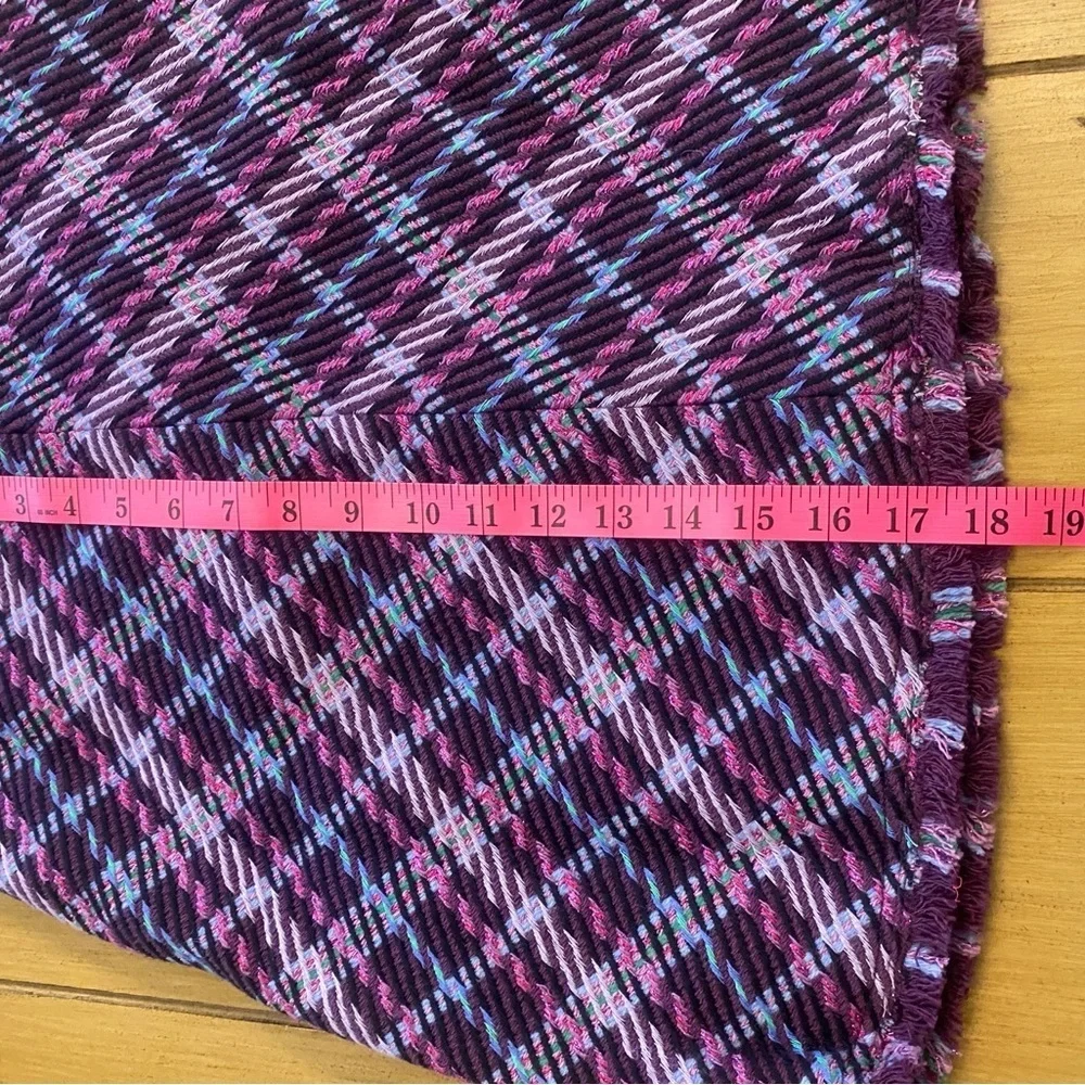 Kate Spade Women’s Tweed Plaid Mini Plumtree Skirt Purple Pink Size New 0